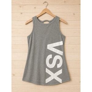 Victoria's Secret VSX Sport Gray Racerback Tank Top Women's XS Athletic